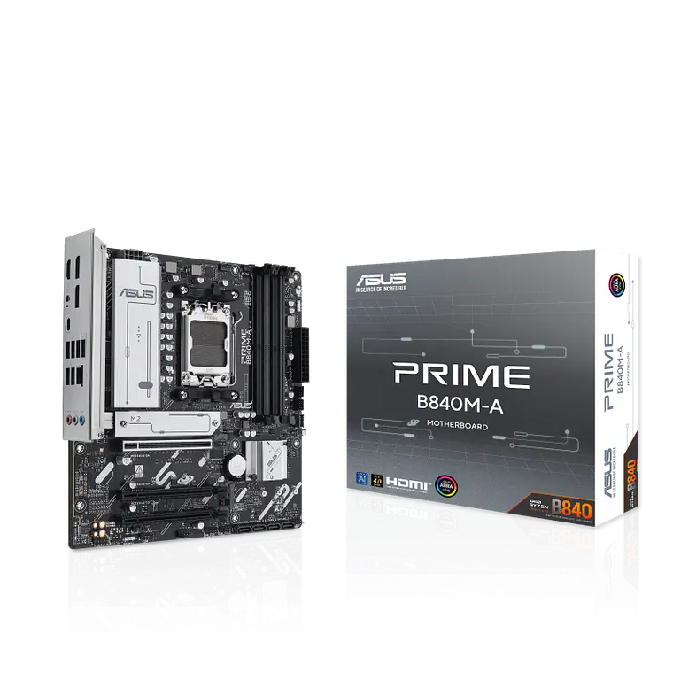 Placa Madre ASUS PRIME B840M-A (AM5, DDR5 7600+MHz, M.2 x3, MicroATX) 1