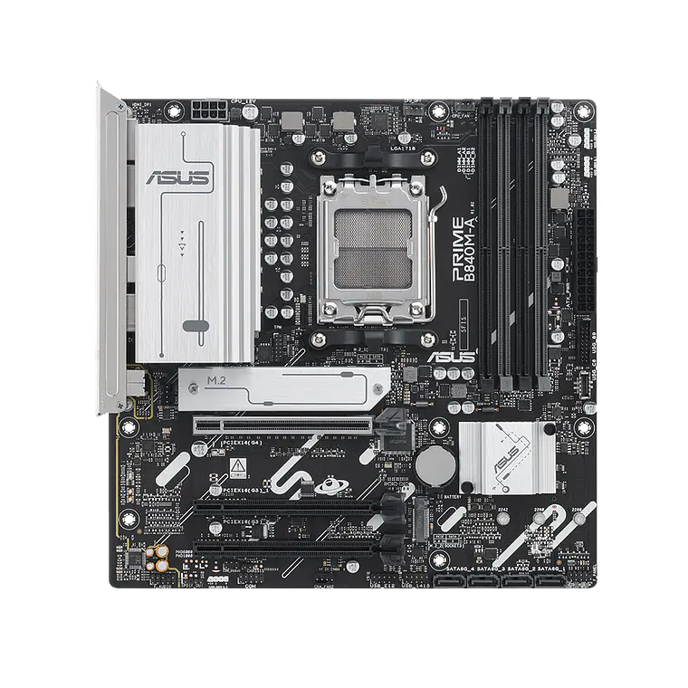 Placa Madre ASUS PRIME B840M-A (AM5, DDR5 7600+MHz, M.2 x3, MicroATX) 2
