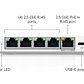 Ubiquiti USW-Flex-2.5G-5 Switch 5 Puertos 2.5G RJ45, Compacto y de Alto Rendimiento - Miniatura 1
