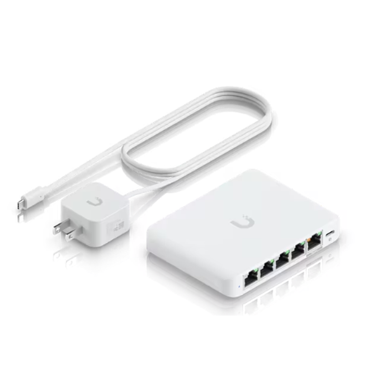 Ubiquiti USW-Flex-2.5G-5 Switch 5 Puertos 2.5G RJ45, Compacto y de Alto Rendimiento 3