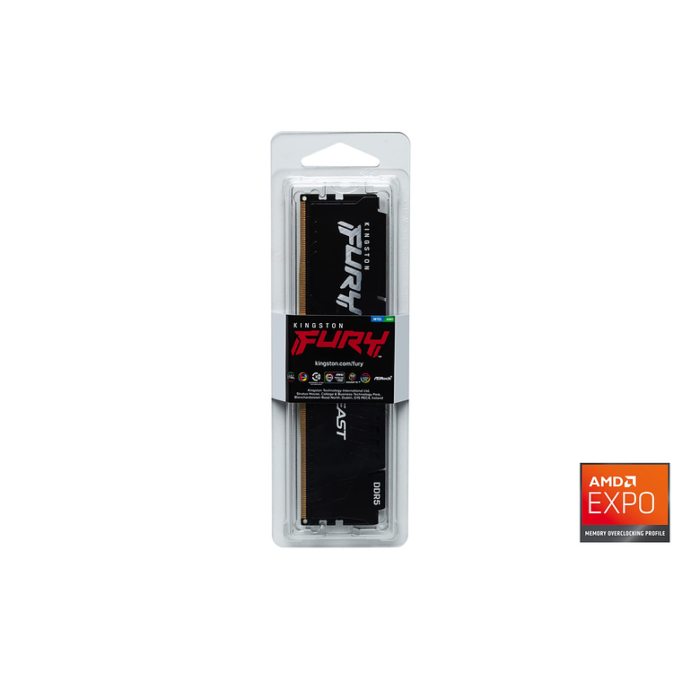Memoria Ram 16GB DDR5 5600Mhz CL36 Dimm Kingston Fury Beast Negro 2