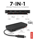 Estación de acoplamiento Lenovo Host USB-C, puertos USB3.2, 2 USB-C, LAN, HDMI, DP, negro - Miniatura 3