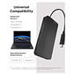 Estación de acoplamiento Lenovo Host USB-C, puertos USB3.2, 2 USB-C, LAN, HDMI, DP, negro - Miniatura 4