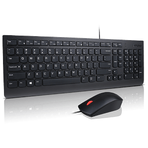 Kit Lenovo Teclado y mouse con cable esencial