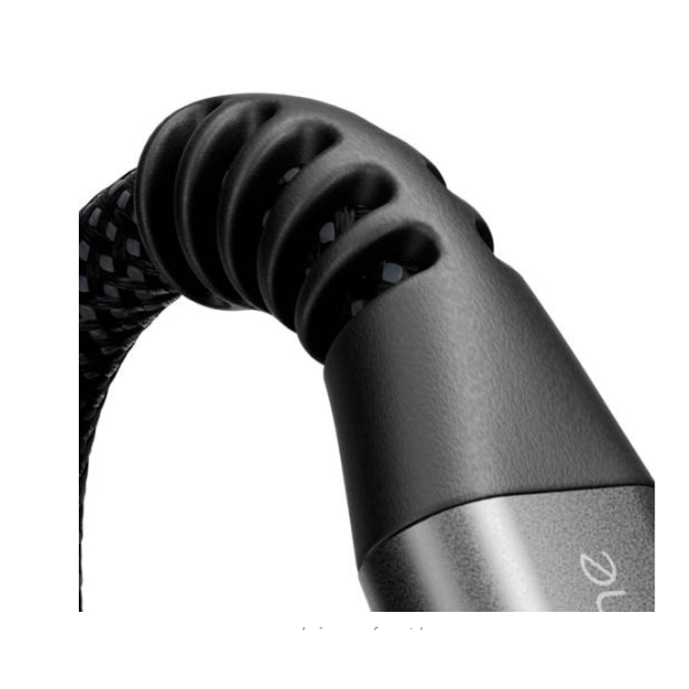 Cable USB Klip Xtreme 3 metros – USB-C a USB-C, 10Gbps, negro, trenzado, carga rápida 100W 4