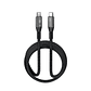 Cable USB 2.0 tipo-C macho a tipo-C macho Klip Xtreme - Black 100W Braided Fast charging - Miniatura 2