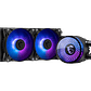 Refrigeración Líquida MSI MAG CORELIQUID A12 240 ARGB (LGA1851/AM5, 120mm x2, 2200rpm, Negro) - Miniatura 3