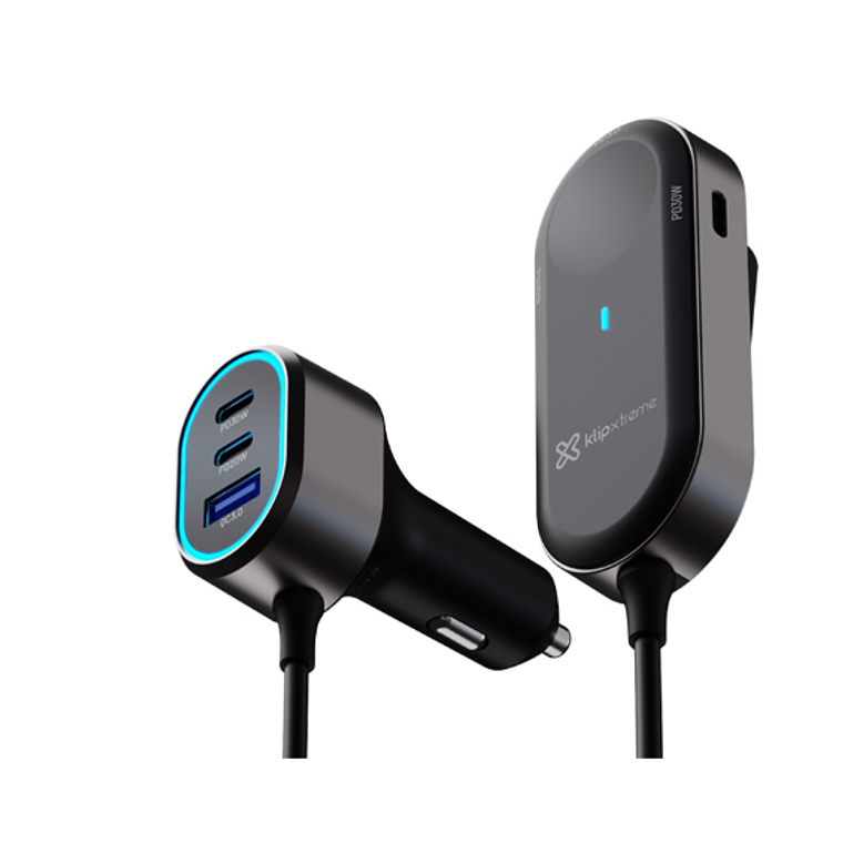 Cargador Auto Klip Xtreme KCC-100 6 Puertos 100W USB-C/USB-A, Klip Xtreme 3