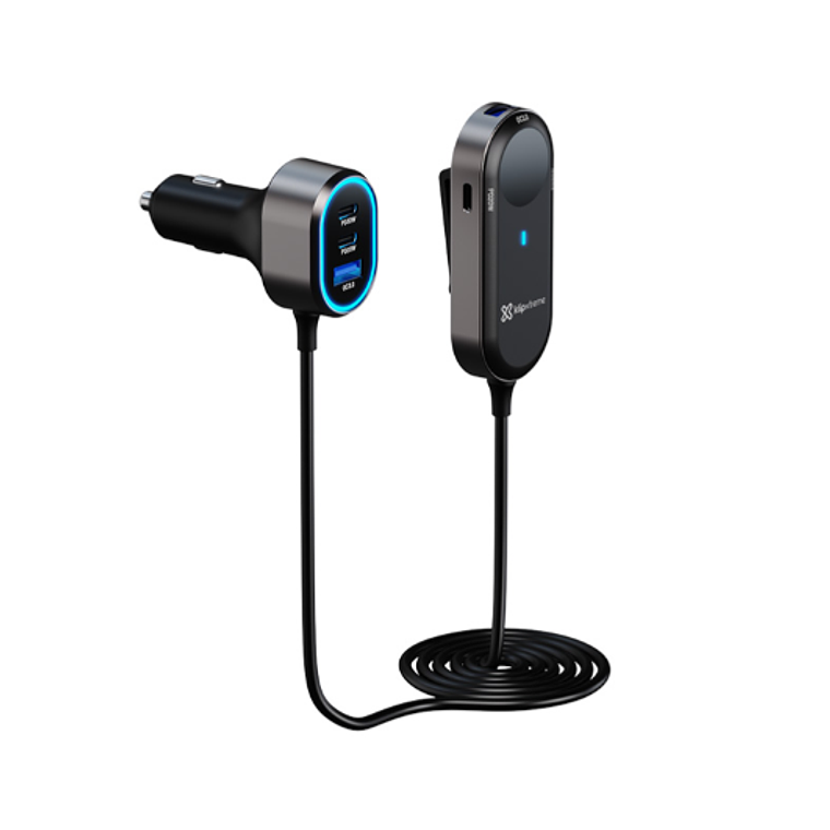 Cargador Auto Klip Xtreme KCC-100 6 Puertos 100W USB-C/USB-A, Klip Xtreme 5