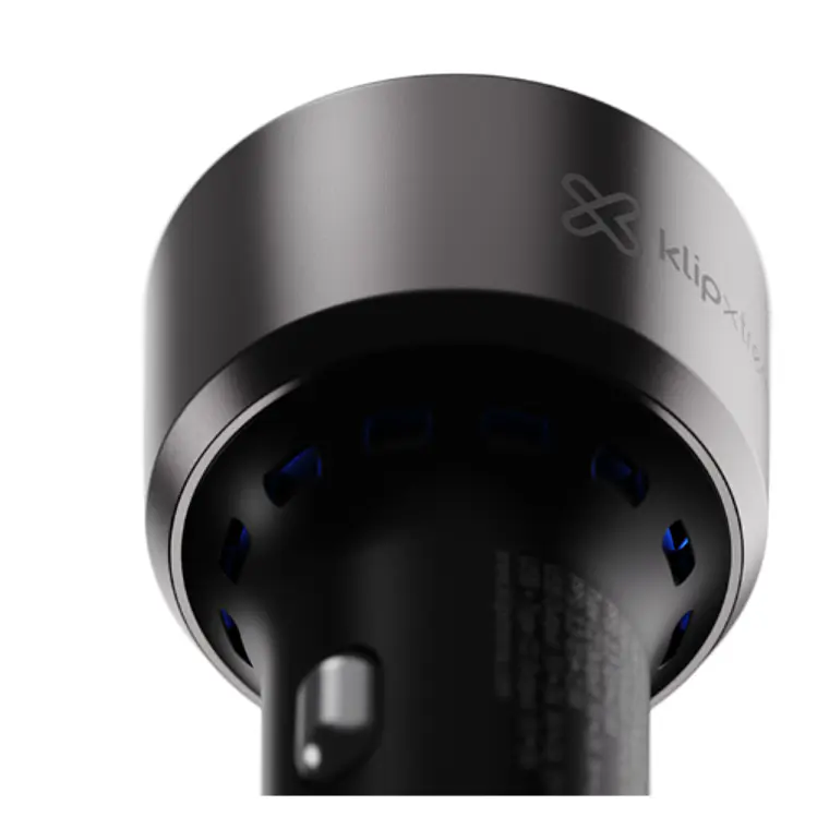 Adaptador auto Klip Xtreme 60W – 2×USB-C, 1×USB-A, carga rápida dispositivos móviles, Klip Xtreme  3