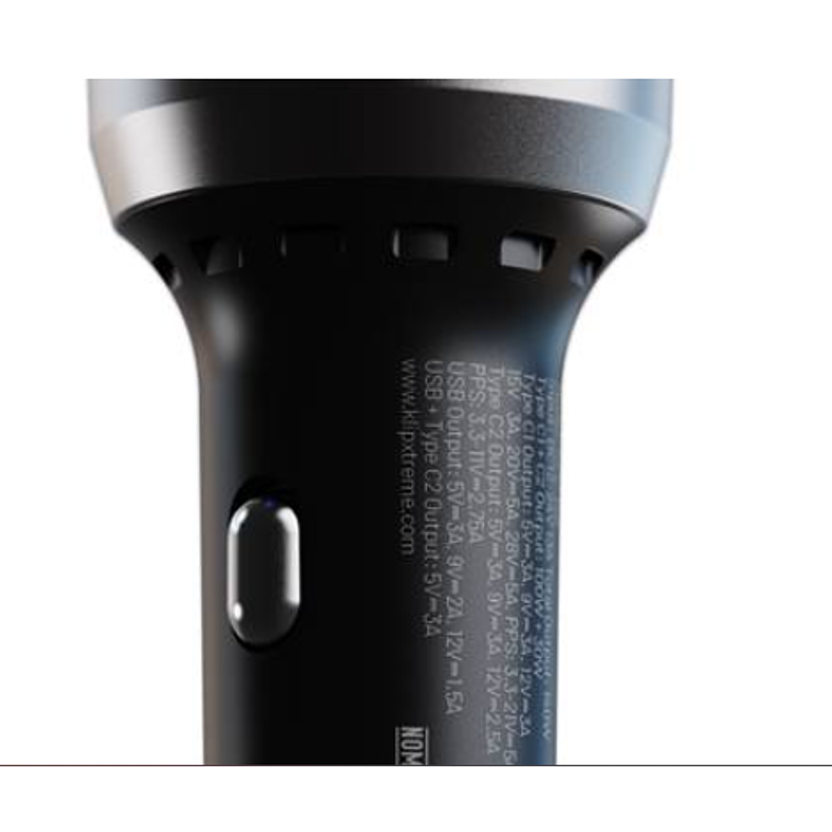 Adaptador auto140W – 2×USB-C, 1×USB-A, carga rápida para múltiples dispositivos, Klip Xtreme  2