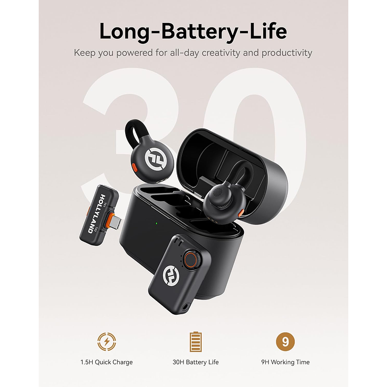 Lark M2S Mini Combo Sistema de 2 Micrófonos mini inalámbricos Hollyland  3