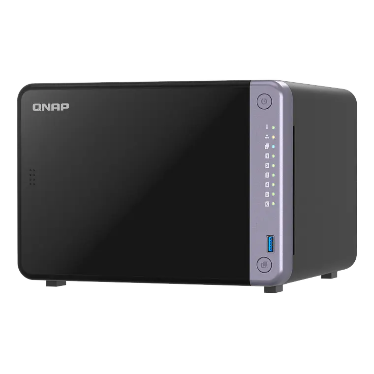 NAS 10GbE de 6 bahías QNAP TS-632X, Negro  (4GB Ram, no Incluye Discos Duros) 1