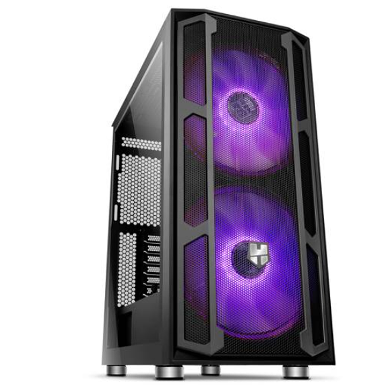 Gabinete Nox Hummer Nova - Mid Tower con Cristal Templado y Ventiladores ARGB, Negro 1