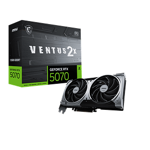 Tarjeta de Video MSI Nvidia GeForce RTX 5070 VENTUS 2X OC, 12GB GDDR7, 192-bit, PCI-e 5.0