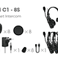 Sistema de auriculares Hollyland Solidcom C1 - 8S - Miniatura 2