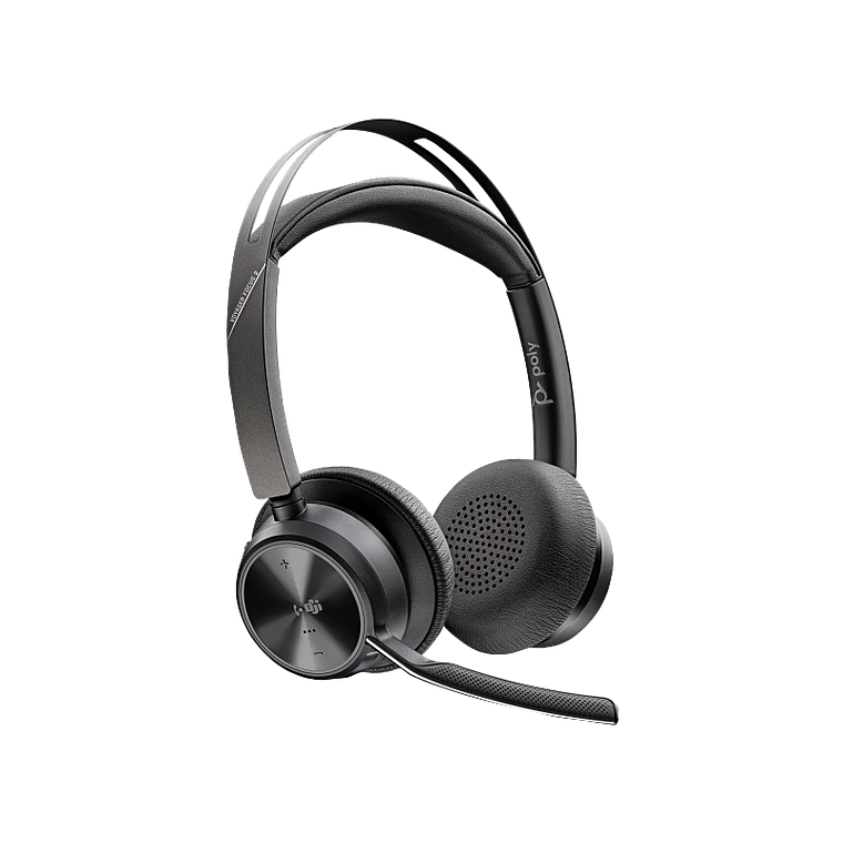 Auriculares USB-C-C Poly Voyager Focus 2 con certificación para Microsoft Teams + adaptador USB-C/A  1
