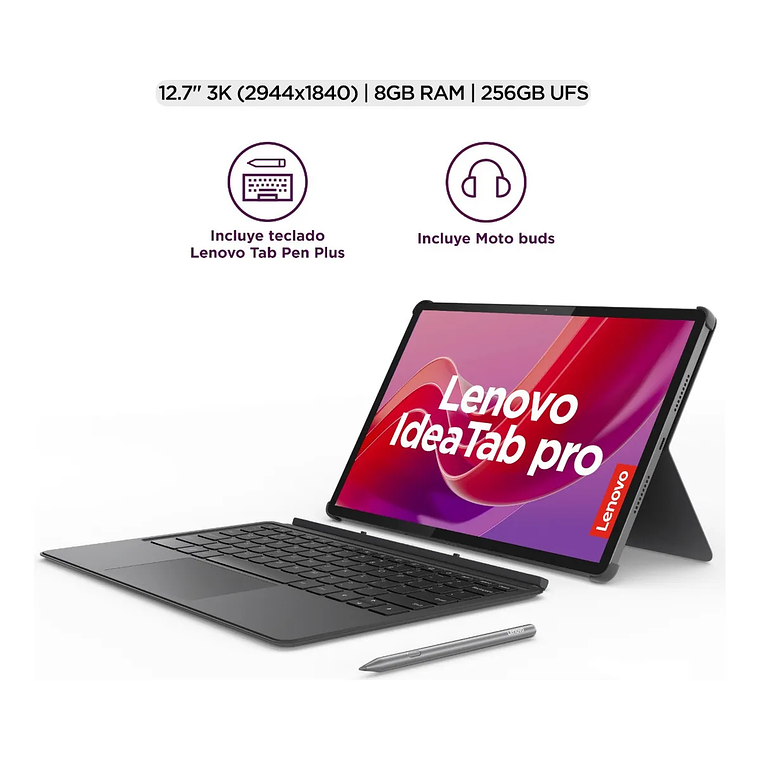 Tablet Lenovo IdeaTab Pro 12.7“ 3K D8300 (8GB Ram, 256GB + Pen + buds) 5