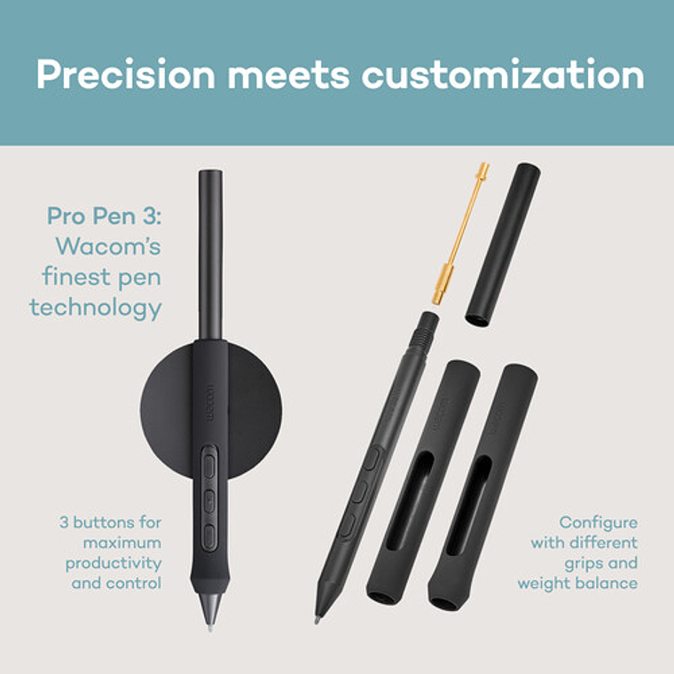 Tableta Digitalizadora Wacom Intuos Pro Small (2025), USB, Bluetooth 5