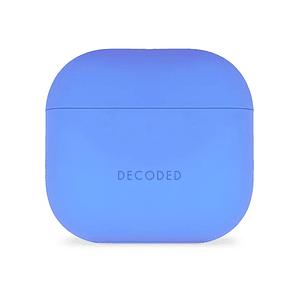 Funda silicona AirCase Pro para Airpods 4 Gen Decoded celeste