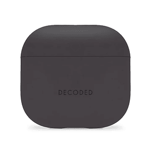 Funda silicona AirCase Pro para Airpods 4 Gen Decoded negra