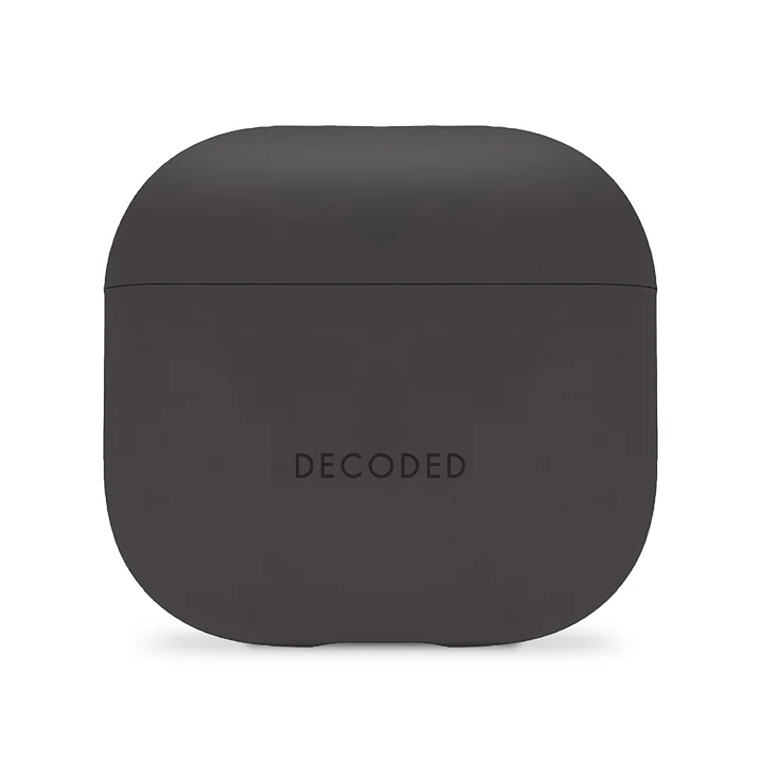 Funda silicona AirCase Pro para Airpods 4 Gen Decoded negra 1