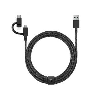 Cable USB-C a USB-C 1.2 Mt Belt para carga hasta 60W Native Union cosmos