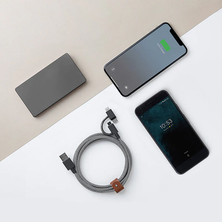 Cable USB-C a USB-C 1.2 Mt Belt para carga hasta 60W Native Union cosmos 3