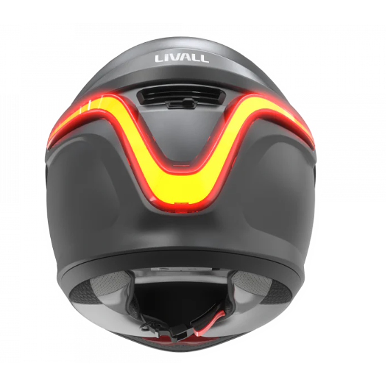 Casco inteligente moto MC1 Talla XL Livall Gris 3