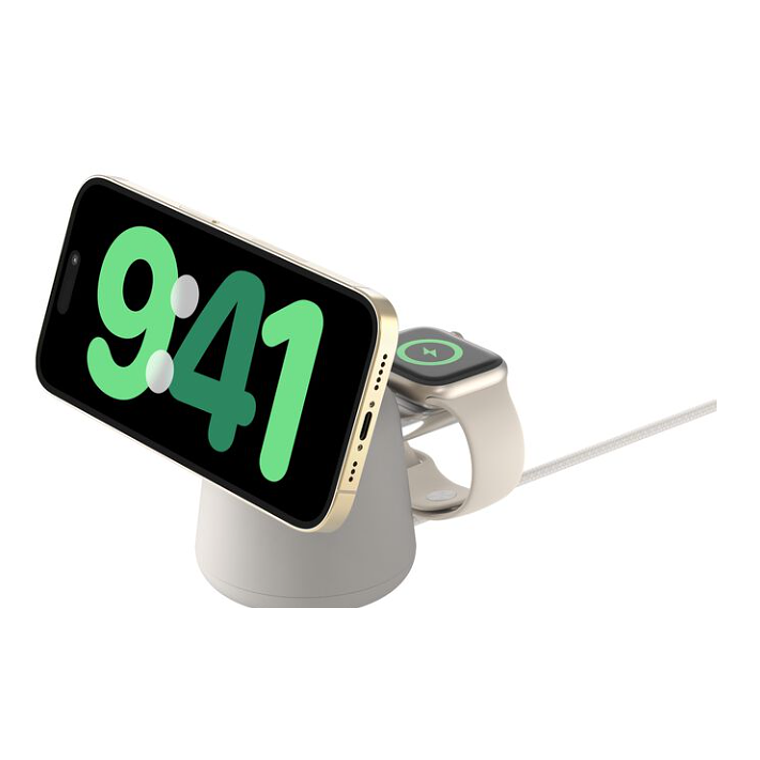 Estación de carga inalámbrica 2 en 1 con MagSafe de 15 W 1