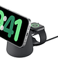 Estación de carga inalámbrica 2 en 1 con MagSafe de 15W, Belkin negra - Miniatura 1