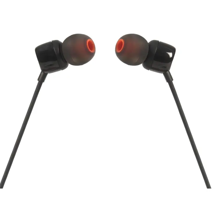 Auriculares intrauditivos con sonido de graves puro, control remoto de 1 botón, micrófono y cable plano  3