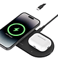 Base de carga 2 en 1 inalambrica plana Qi2 con USB-C Belkin negra - Miniatura 1