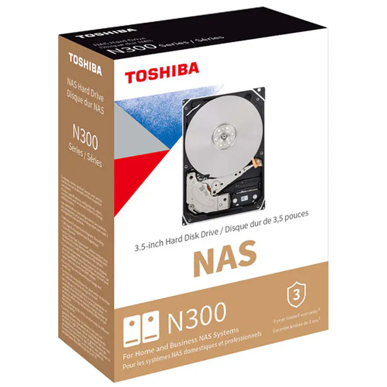 Disco duro 12TB interno | Toshiba Serie N300 NAS SATAIII 3.5“ 4