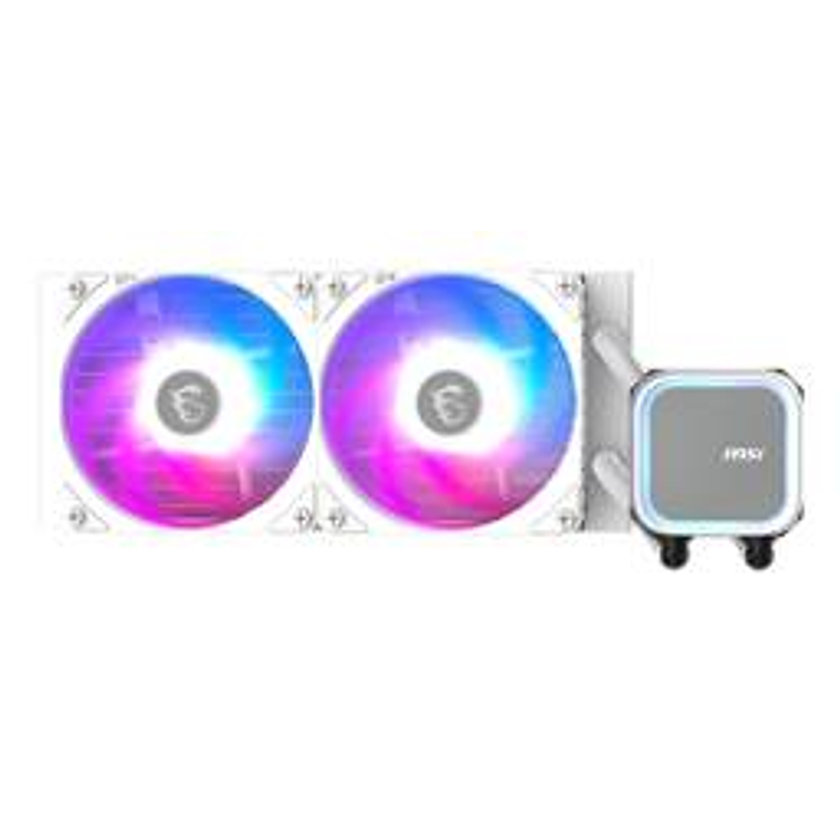 Refrigeración Líquida MSI MAG CORELIQUID A13 240 WHITE - 240mm, ARGB, Compatible con Intel y AMD 3