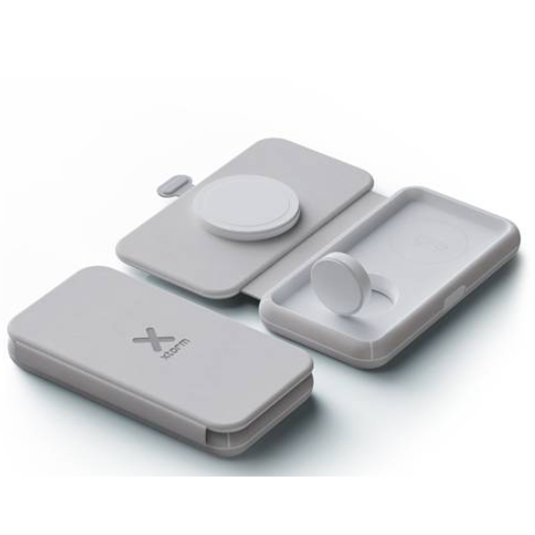 Base de carga inalámbrica 3 en 1 Xtorm blanco 1
