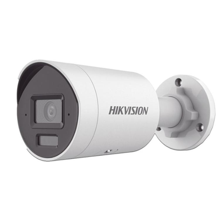 Cámara IP Tipo Bala Hikvision de 2MP (1920 x 1080), Lente de 2.8mm, IR hasta 40m, IP67, Micrófono Integrado, Color Blanco 1