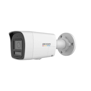 Cámara de red tipo bala fija ColorVu de 6 MP con luz híbrida inteligente Hikvision 