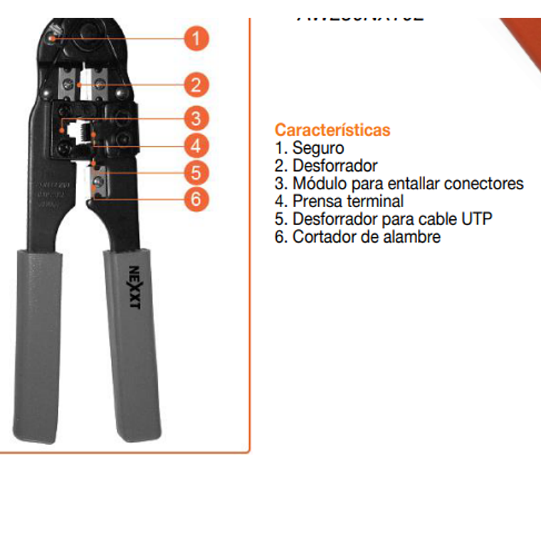Tenaza metálica Nexxt Solutions  3