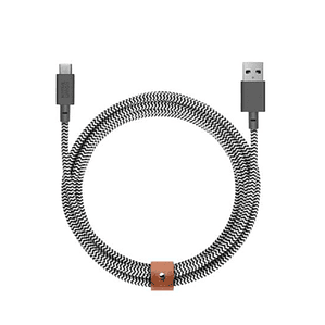 Cable USB-A a USB-C 3 Mt Belt Native Union Zebra