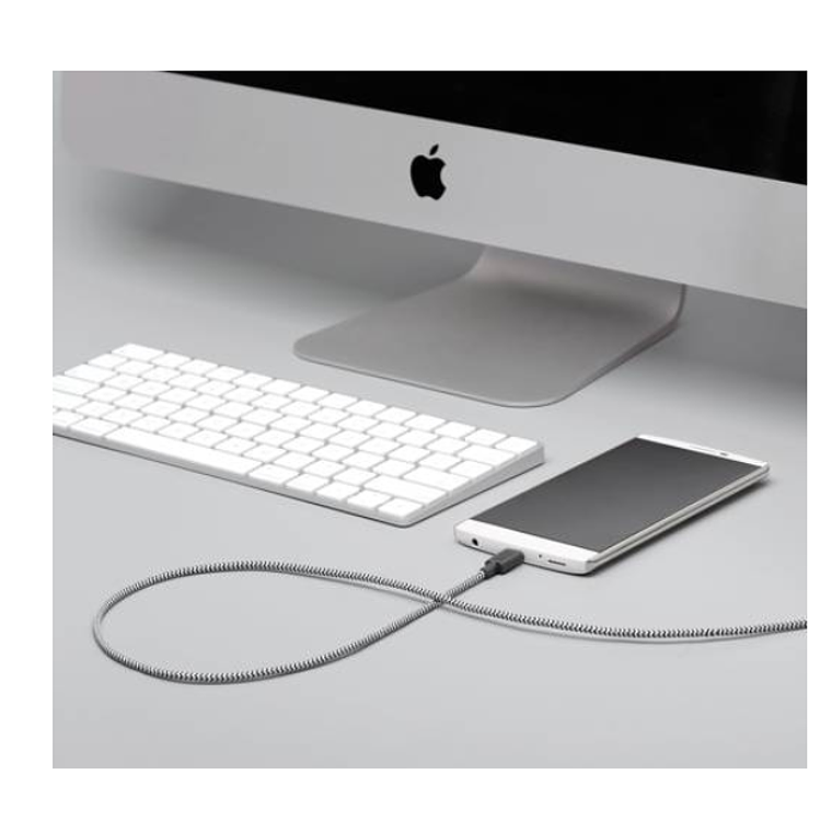 Cable USB-A a USB-C 3 Mt Belt Native Union Zebra 2