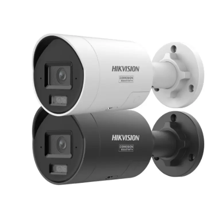 Cámara de red minibala fija de 4MP con luz híbrida inteligente y Color Vu, Hikvision 1