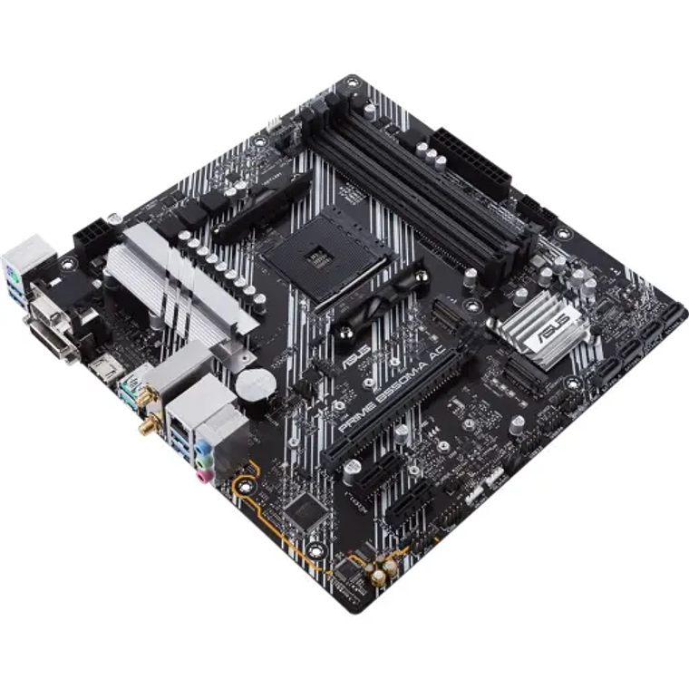 Placa Madre ASUS PRIME B550M-A AC (AM4, DDR4 2133/4600 MHz, microATX) 3