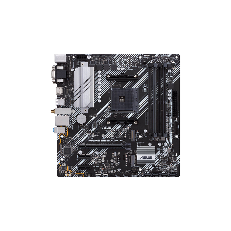 Placa Madre ASUS PRIME B550M-A AC (AM4, DDR4 2133/4600 MHz, microATX) 4