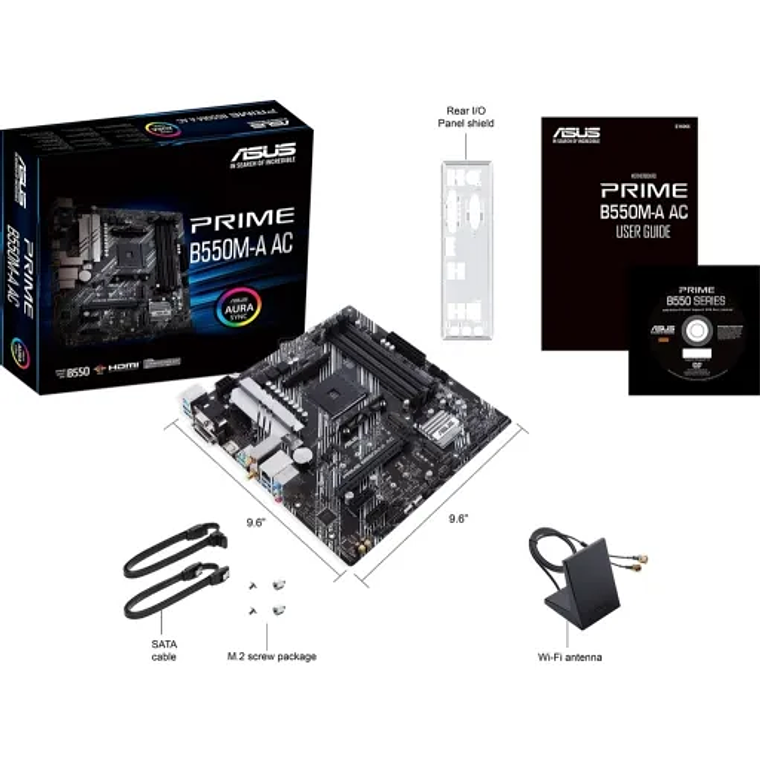 Placa Madre ASUS PRIME B550M-A AC (AM4, DDR4 2133/4600 MHz, microATX) 5