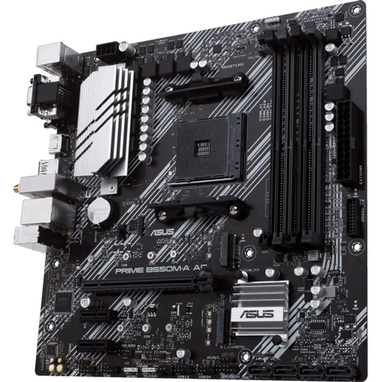 Placa Madre ASUS PRIME B550M-A AC (AM4, DDR4 2133/4600 MHz, microATX) 6