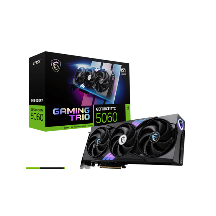 Tarjeta de Video 8GB MSI NVIDIA GeForce RTX 5060 GAMING TRIO OC 5