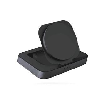 Base de carga inálambrica de velador Zens negra