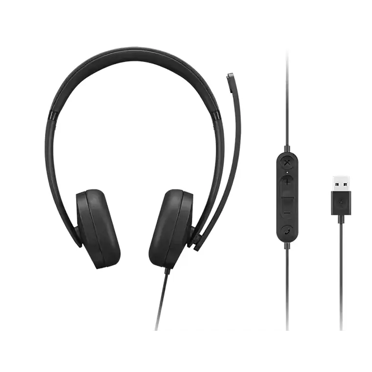 Auriculares Lenovo Stereo Headset Gen2 Conectividad Alámbrica USB-A Negro 2