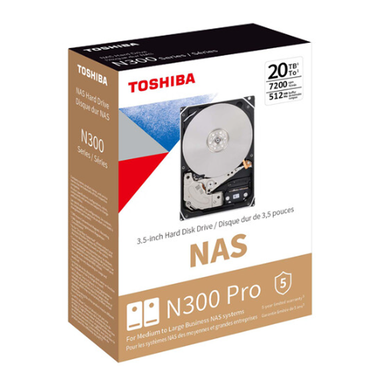 Disco duro 20Tb interno NAS Toshiba 1